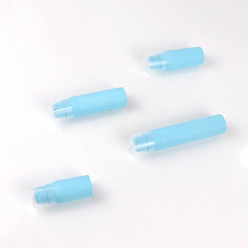 OEM Blue Airless Cosmetics Lotion Pump Bottle 3oz Face Serum Blue Bottle