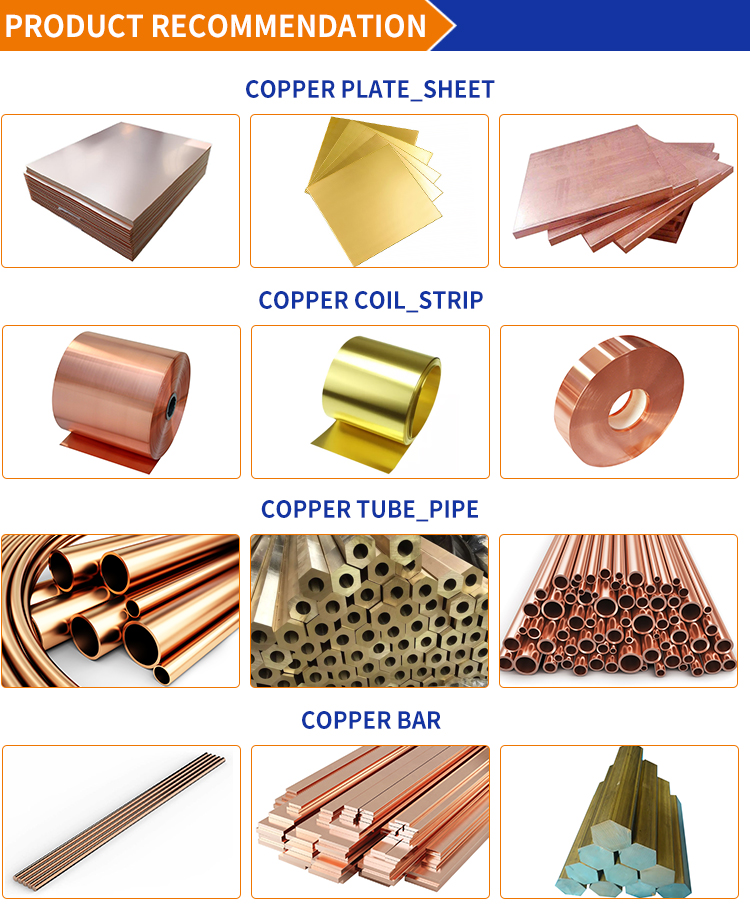 CuBe2 H70 Brass And Copper Bar Brush Mirror Beryllium Copper Flat Bar 20-60mm