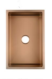 China Rose Gold Matte Black Kitchen Sink Undermount 18 Gauge wholesale