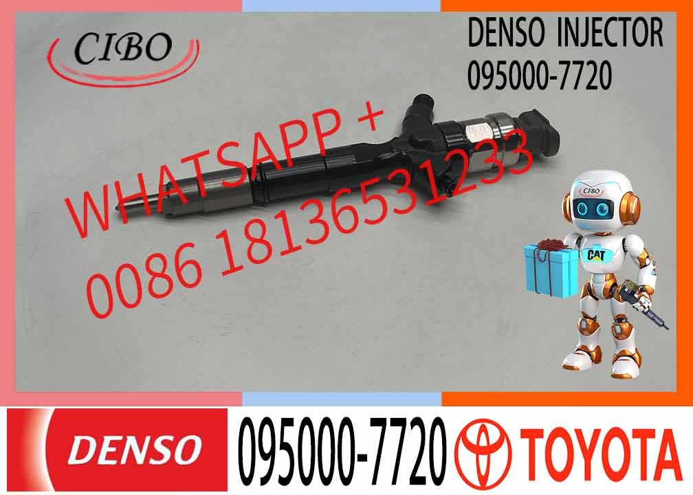 Common Rail DENSO Fuel Injector 095000-7720 23670-30320 For Toyota Land Cruiser Prado 1KD-FTV J120 Diesel Engine