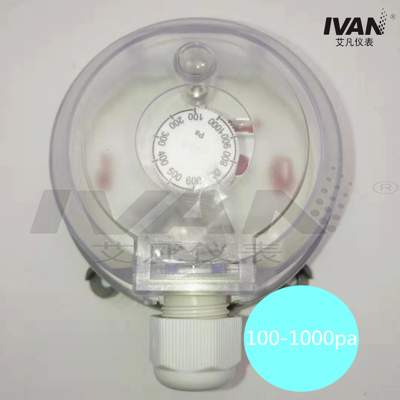 20-300pa Customizable Plastic Air Differential Pressure Switch for ODM Requirements