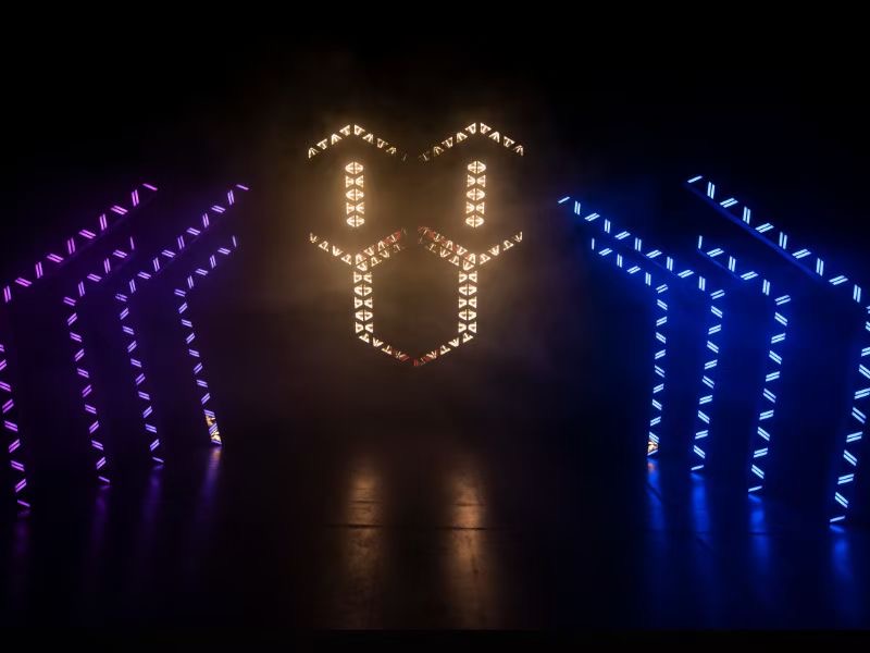 Stage Effects Light DMX 512 RGBW Color 5*60W Stage Lighting for Disco Nightclub DJ Bar