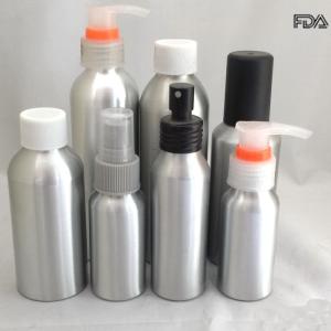 China Empty Cosmetic Aluminum Bottles , Refillable Travel Airless Cosmetic Bottles wholesale