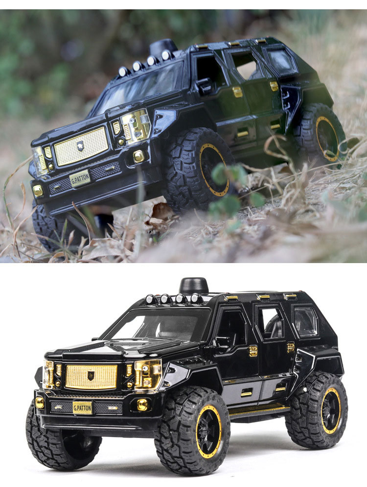 Simulation 1 24 Barton Children's Alloy Car Model with Sound and Light Door Opening