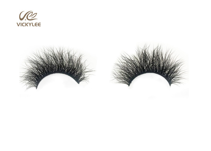Human Hair 100% Handmade ODM Dramatic False Eyelashes