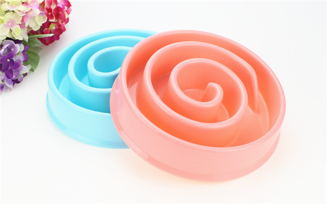 Chock Preventing Pet Feeder Bowl Puppy 190g Dog Feeding Bowl