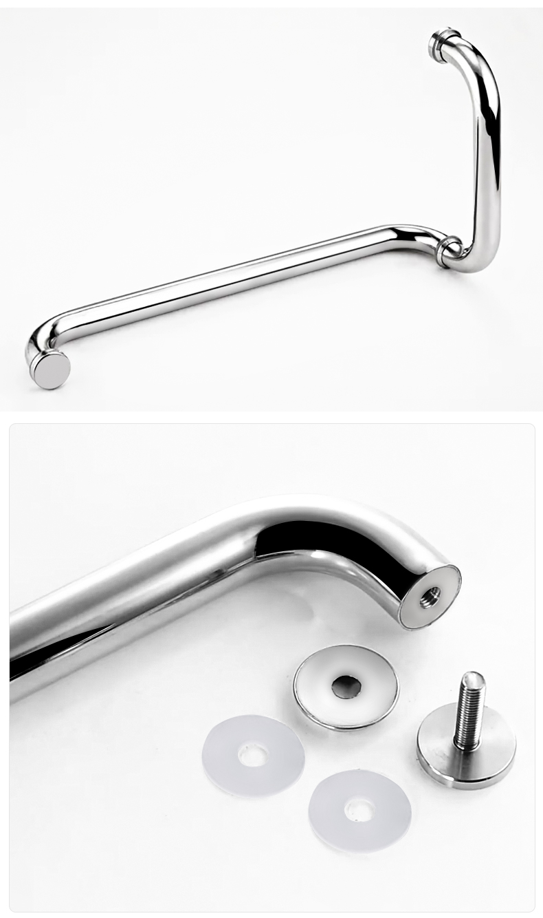 Chinese Design Style Stainless Steel Shower Room Glass Door Handle for Door Pull Handle