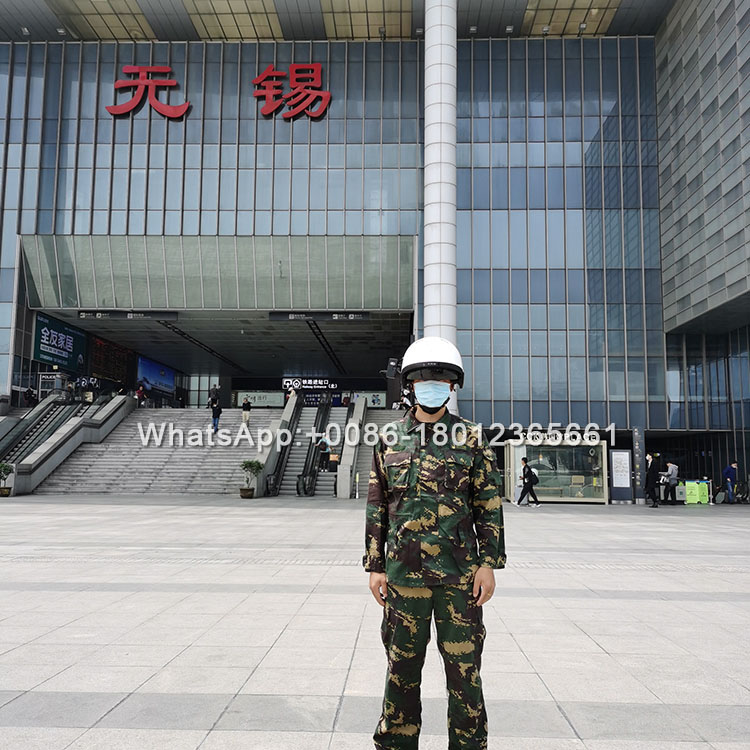 Fever Detection AR Police Smart Temperature Measuring Helmet