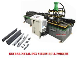 China Keybar Metal Box Slides Machine For Office Furniture / Cabinets wholesale