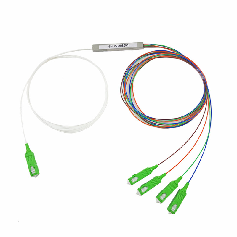 Steel Tube Mini Type G657A 0.9mm 1x32 Plc Splitter Optical Wire Splitter
