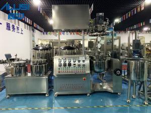 China Hydraulic Cylinder Stainless Steel Vacuum Emulsifier Mixer Toothpaste Making Machine wholesale