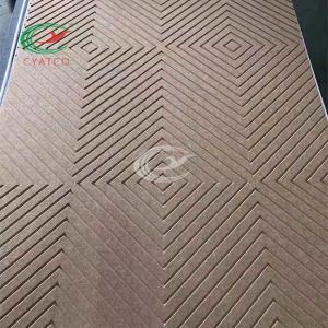 China V Groove Cutting Felt Wall Panels Stable PET Material Practical wholesale