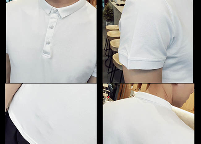 Men'S Fashion Custom Polo Shirt / Embroidery Polo Shirt Contrast Color Neck