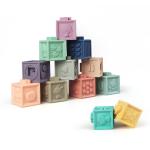 Kids Stacking Toy Puzzle Educational Baby Hard Silicone Building Blocks