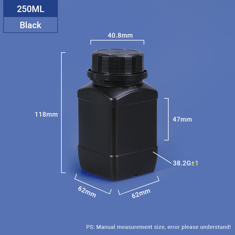 Eco Friendly HDPE Plastic Containers Bulk Bottles 250ml 500ml 1000ml