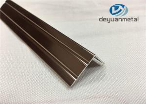 China 0.15mm Polishing Bronze Aluminium angle Trim Profiles GB/75237-2004 wholesale