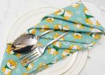 Cotton Linen Cartoon Cute Personalized Dinner Napkins