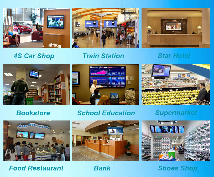 55” floor standing advertising display 3G/WIFI/Lan, Suitable Hotel/ supermarket