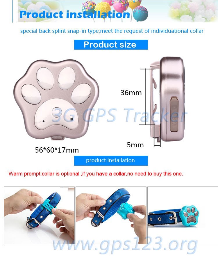worlds newest cheap mini 3g pet gps gsm tracker for small pet/dog/cat RF-V40