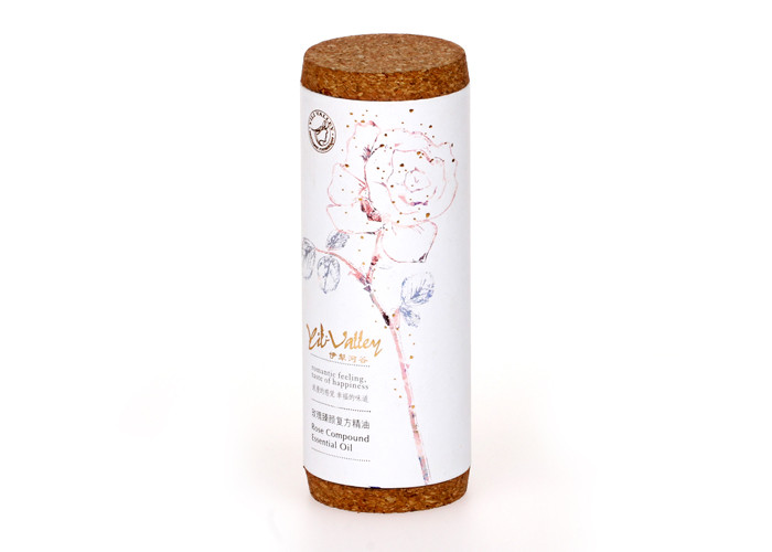 Cap Curving Paper Tube Packaging Eco-fridendly Yellow Print Fpr Herb Tea