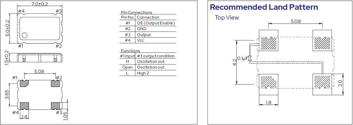 SMD7050-Crystal-Oscillator-Dimensions
