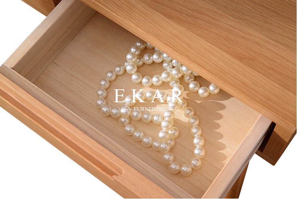 Modern New Design Bedroom Desk Solid Wood Simple Multifunctional Dressing Table With Folding Mirror FL-W018