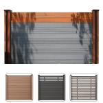 Residential Wood Plastic Composite Fence Panels WPC Fence Boards