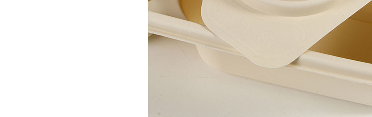 4 Compartment Disposable Corn Starch Tray Biodegradable Food Container