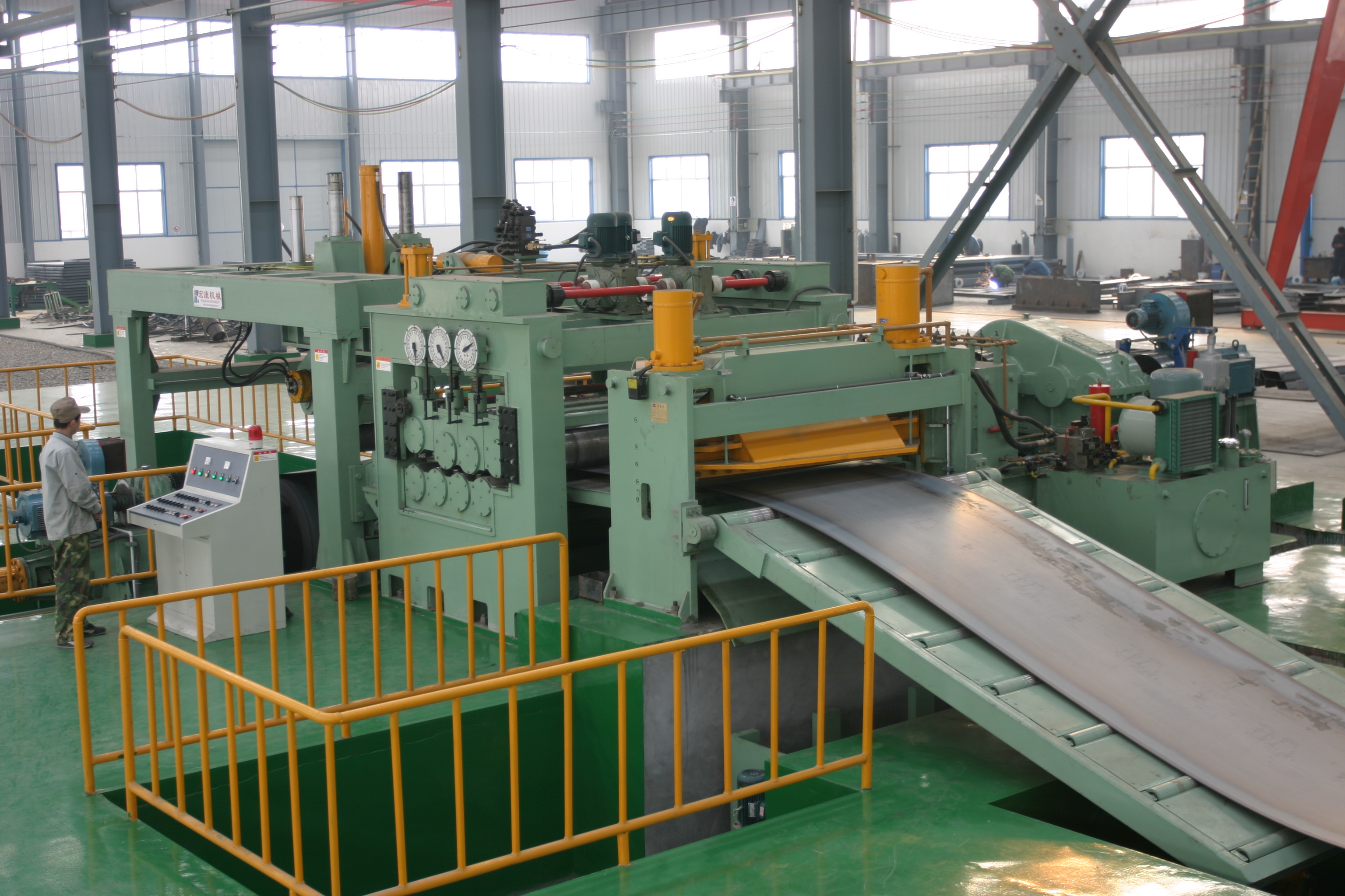 Steel Coil Cutting Machine with 12mm Uncoiling Leveling and Shearing Production Line