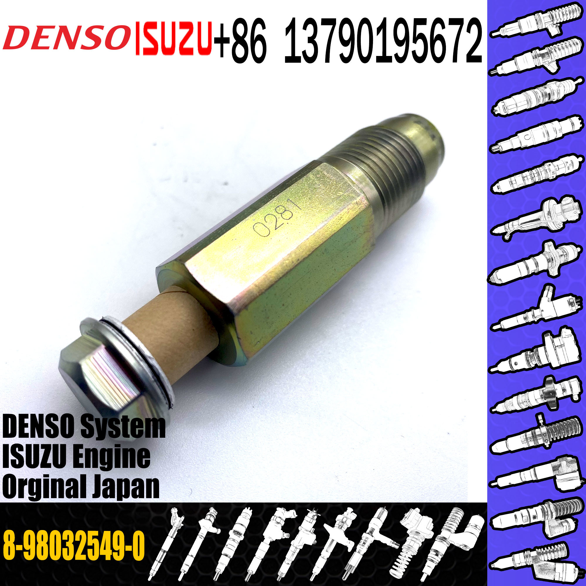 8-98032549-0 Injection Pressure Sensor 8980325490 Limiter Control Valve