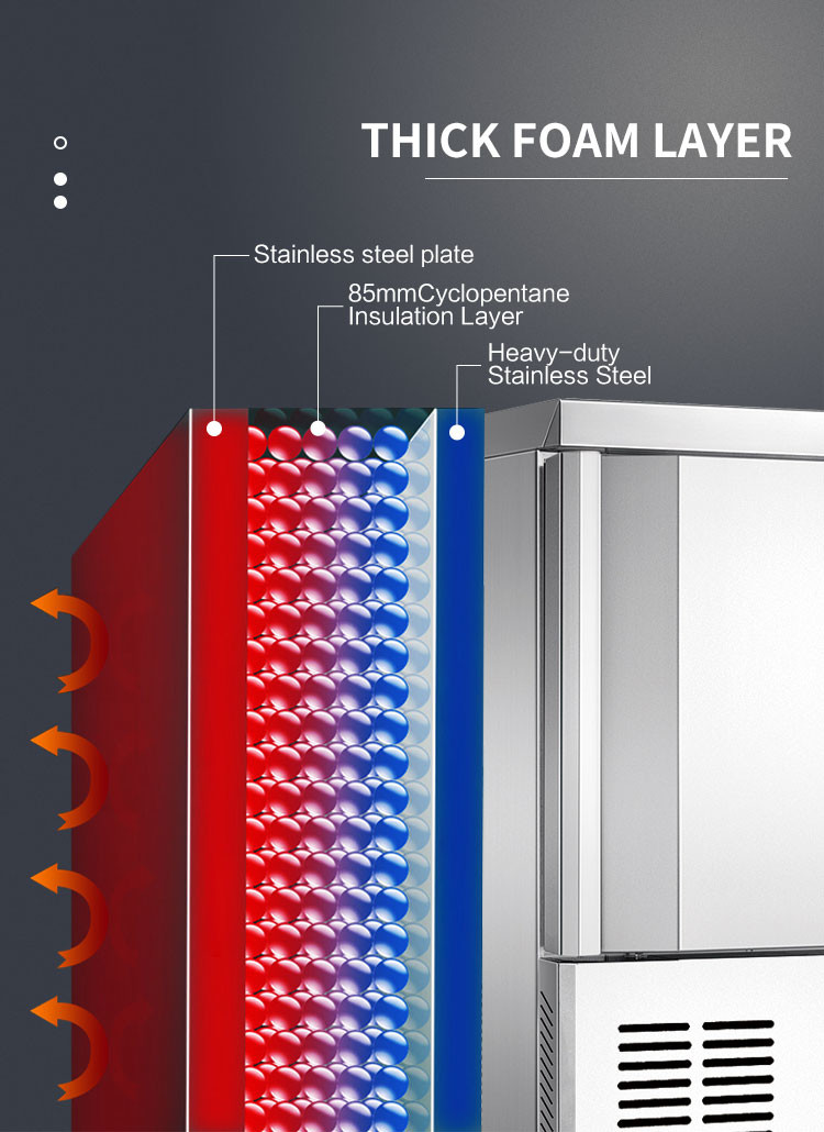 Stainless Steel Blast Freezer Chiller Rapidly Freezing Commercial Food Blast Chiller