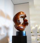 Hotel Decoration Indoor Metal Sculptures , Copper Contemporary Art Statues