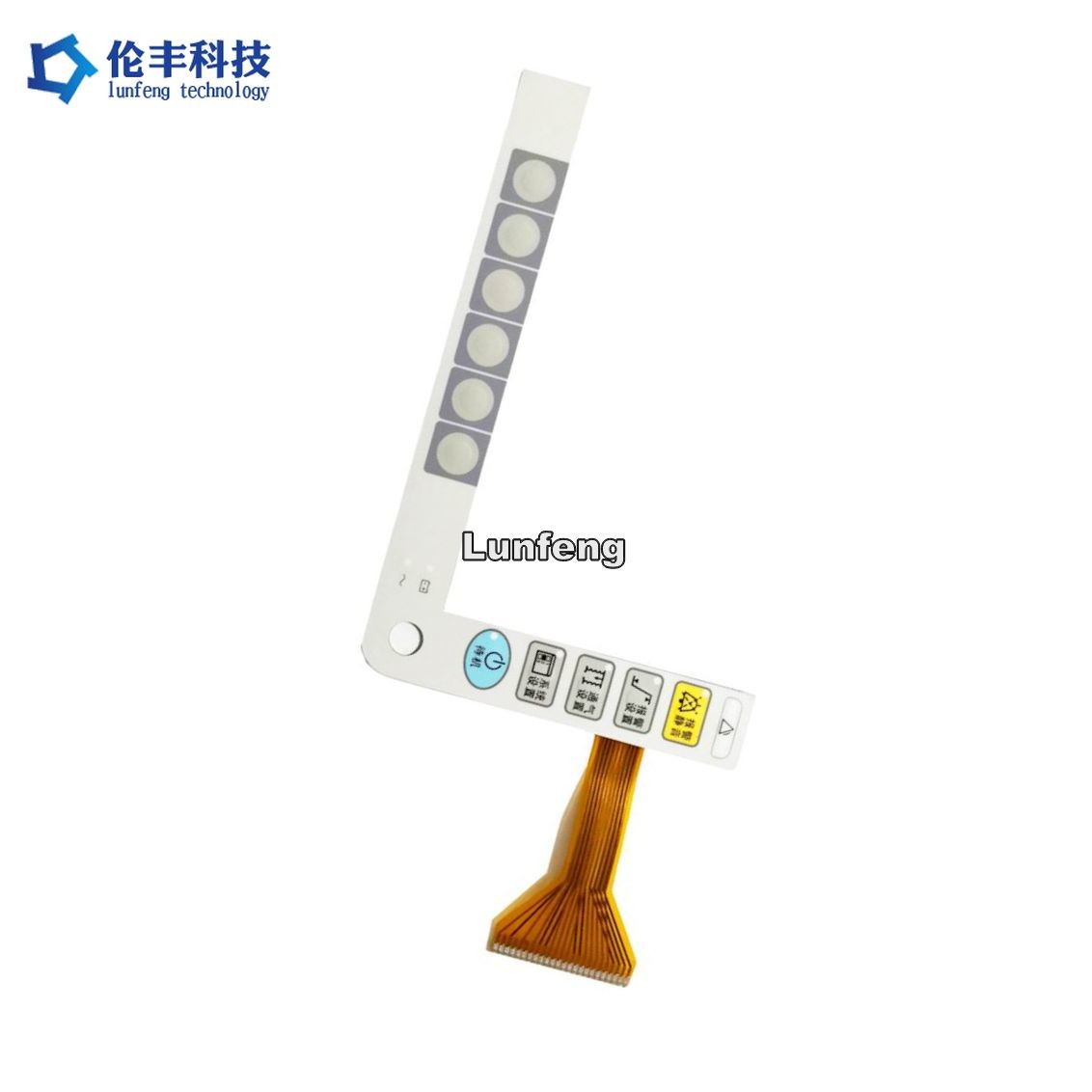 FPC Circuit LED Membrane Switch Matte Surface Waterproof RAL Color