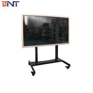 China Touch Screen Flat Screen TV Cart Black Color Production Height 60 - 125CM wholesale