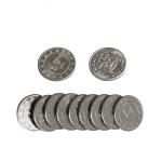 Round Arcade Game Machine Parts Stainless Steel / Copper Token Coin With Logo