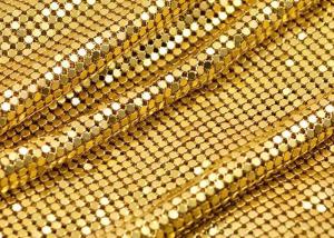 China 4mm Beautiful Shiny aluminum Metal Sequin Fabric for decoration wholesale