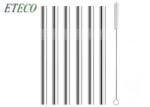 No Scratches Stainless Steel Drinking Straws Ice Tea Cocktail Juice Drinking