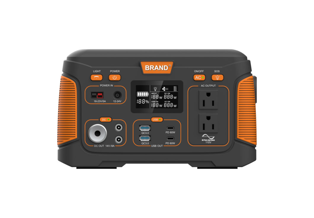 Emergency Energy Supply 300W Outdoor Portable Power Station with AC/DC Invertor Camping Battery Bank 14.8V 220V/240V Mobile Power Supply Mobile Energy Station