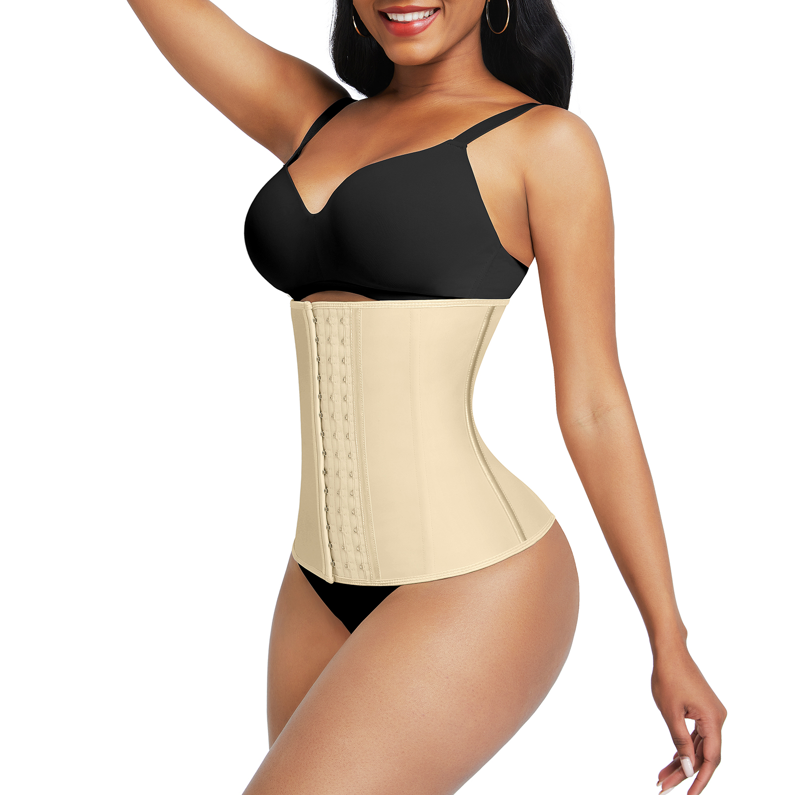 Women's QUICK DRY Waist Trainer Neoprene Body Shaper Three Belt Slimming Sheath for Tummy