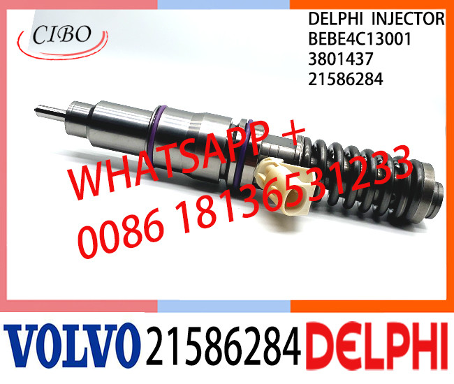 21586284 BEBE4C13001 3801437 Common Rail Fuel Diesel Injector BEBE4C13001 3801437 21586284 E1 for VOL D12 BUS