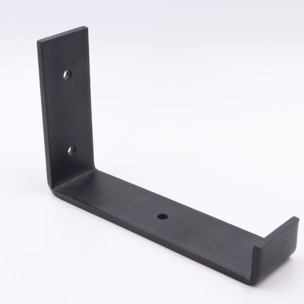 Powder Coated 12 Inch Industrial Forged Steel Floating Shelf J Bracket with UP L Down Lip Floating Brackets