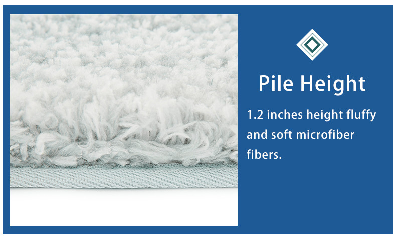 D4 Microfiber Washable Latex Backed Bathroom Rugs quick absorption