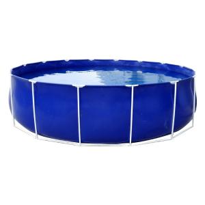 China Custom Flexible Water Tank Round Aquaculture Fish Tank PVC Fish Farming Tank With Detachable Pipes wholesale