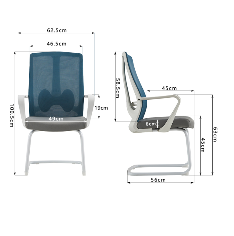 Mail Packing High Back Home Revolving Ergonomic Fabric Office Chair For Manager