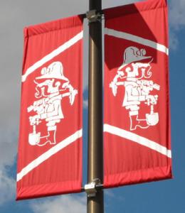 China Advertising Fabric Hanging Banners Customized Trade Show Hanging Banners wholesale