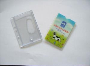 China Transparent Pink Yellow Color PP PVC Badge Holder For Exhibition wholesale