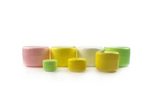 China Colorful Smooth PP Cosmetic Jar 30g 50g 100g For Skincare Cream Packaging wholesale