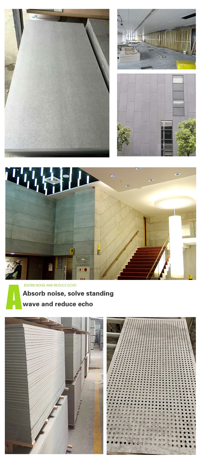 Exterior Cement Siding Fibre Cement Board With Polished Surface