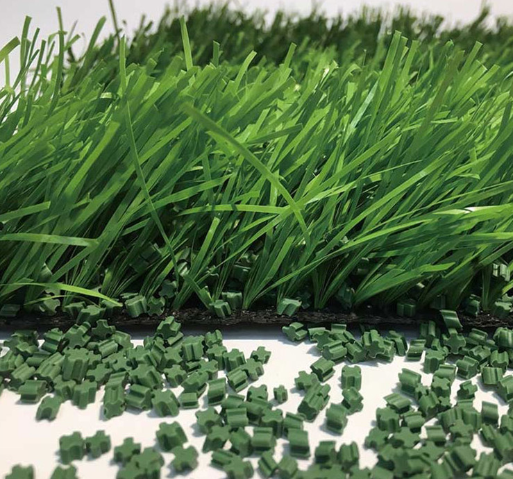 Injection Molding Green SGS Artificial Grass EPDM Infill