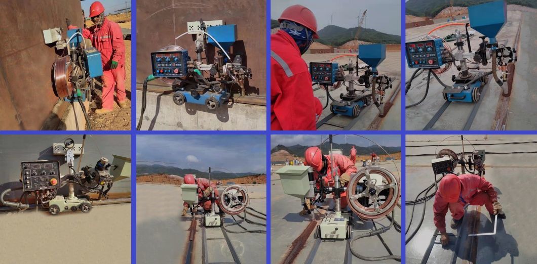 Tractor Welding Machine for Tank Base Plate for Sale